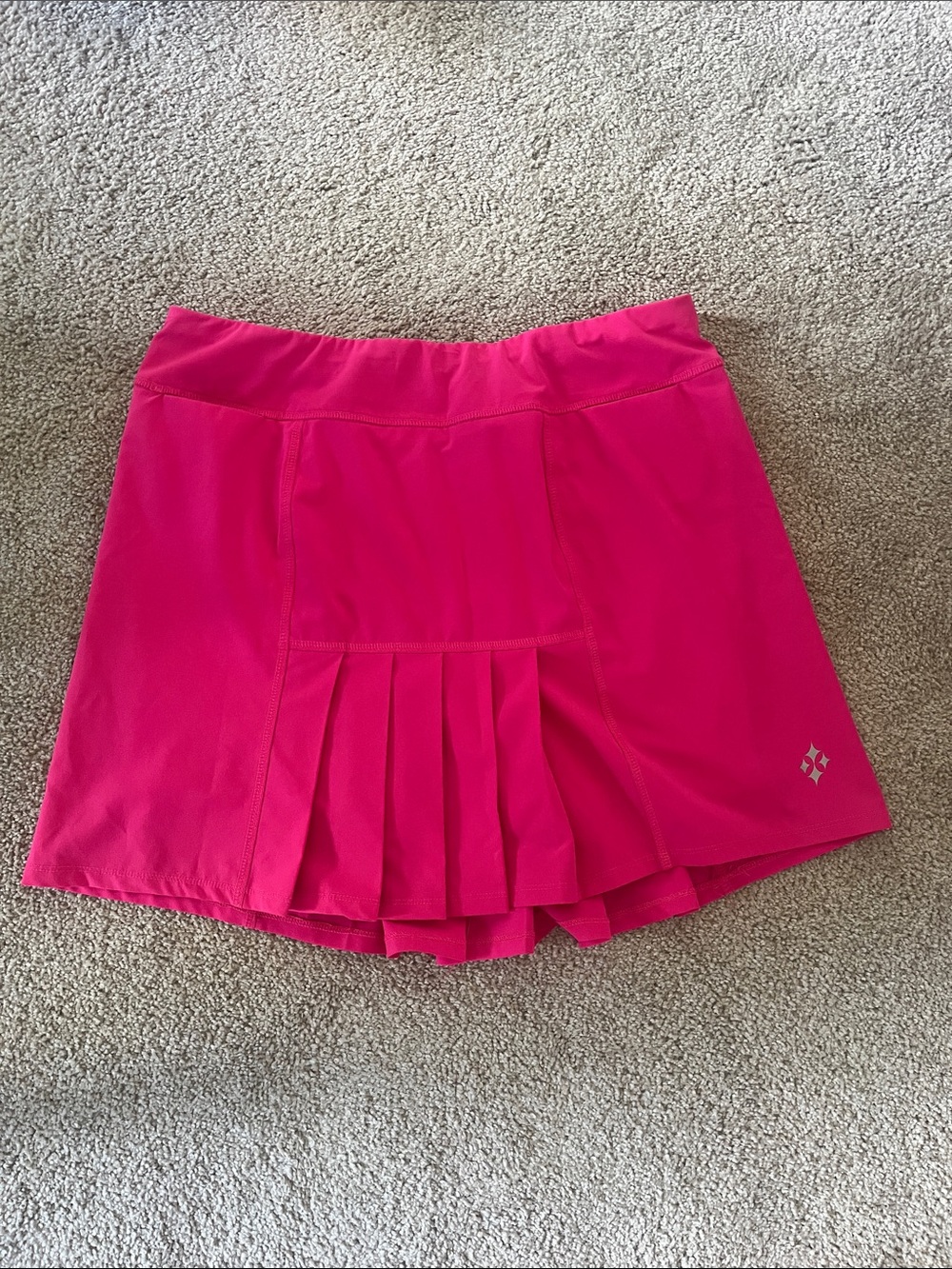 Jofit Hot Pink Pleated Athletic Skort